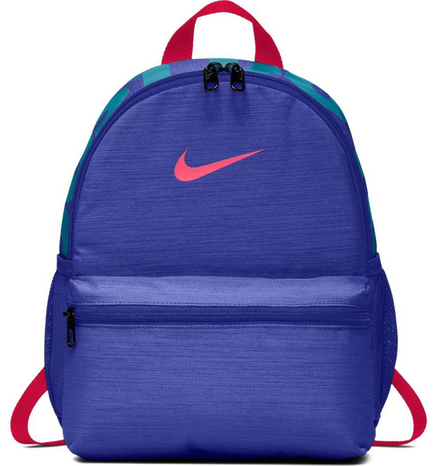 Nike Brasilia Just Do It Kids Backpack Mini (BA5559) rush violet/rush violet/habanero red