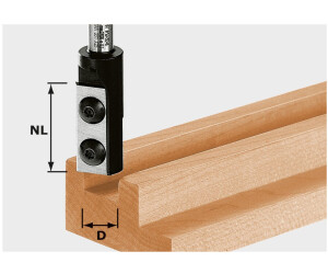 Festool Nutfräser-Wendeplatten HW D14/30 S8 - 492715