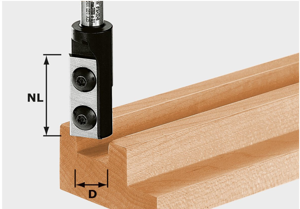 Festool Nutfräser-Wendeplatten HW D14/30 S8 - 492715