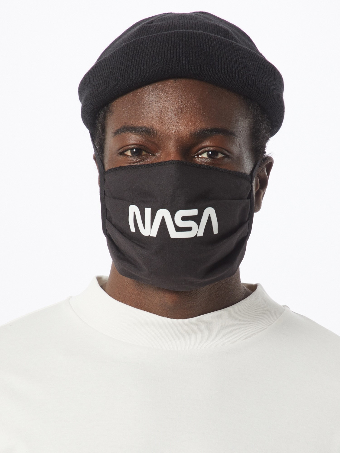 Mister Tee Unisex Set In Pile NASA – Scalda Collo E Guanti Con Logo Ricamato, Per Inverno E Attività Outdoor