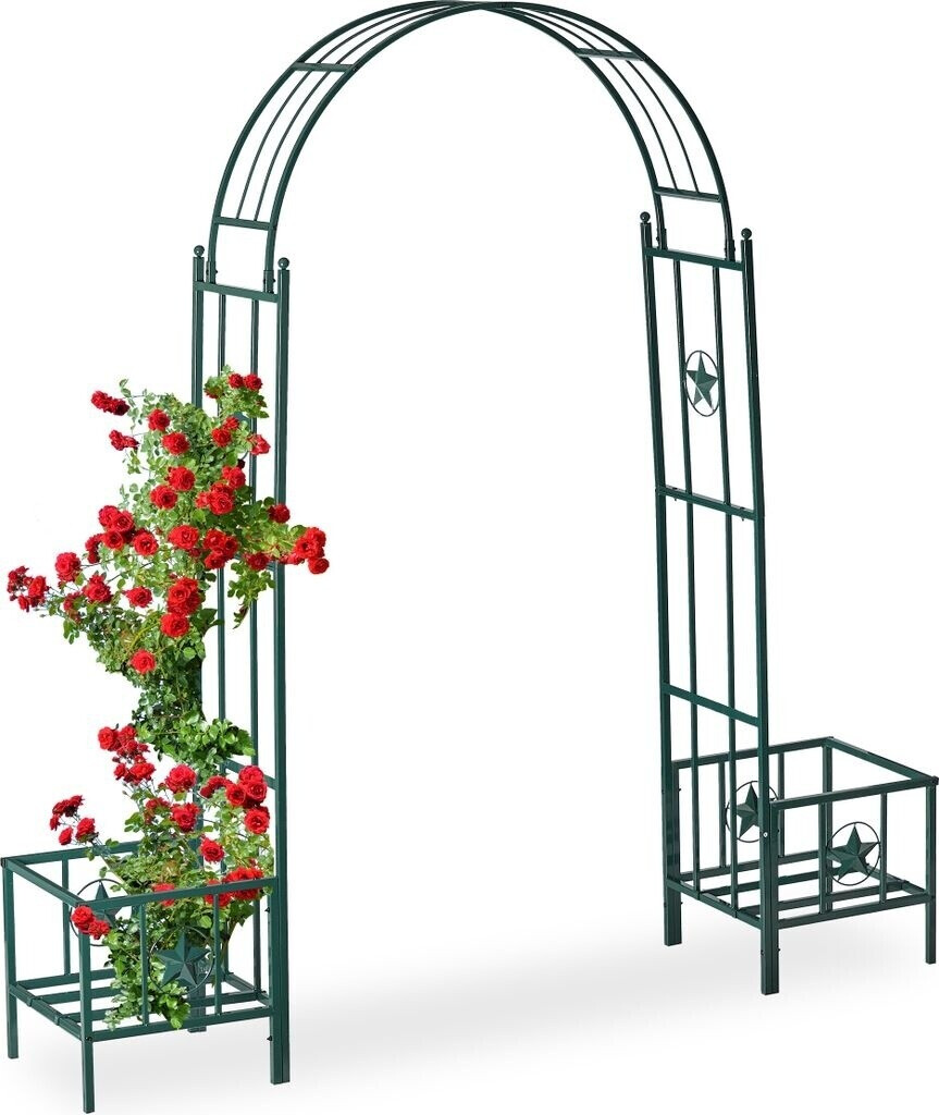 Relaxdays Rose Arch with Pot Holders (10026263)