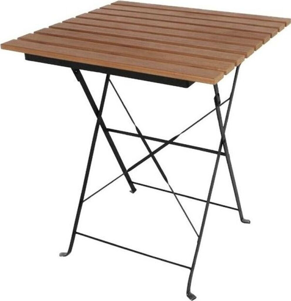 Bolero Folding Garden Table wood look 60cm
