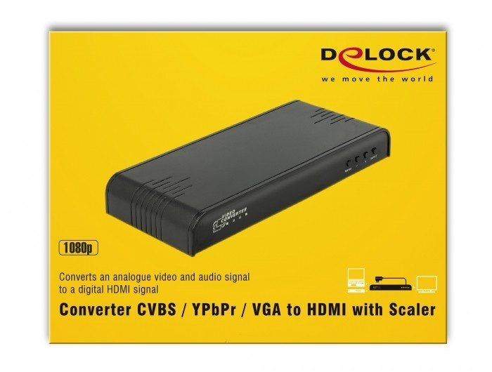 Delock Products 62783 Delock Converter SCART / HDMI to HDMI with Scaler
