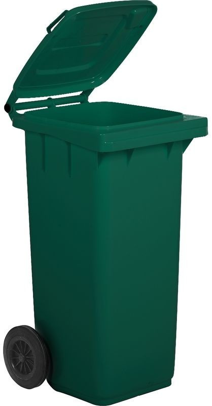 ICS Separate Waste Bin with Rolls 120 Lt Green