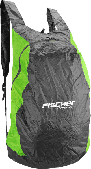 Fischer Foldable Bike Backpack 17L (86252) brown/green