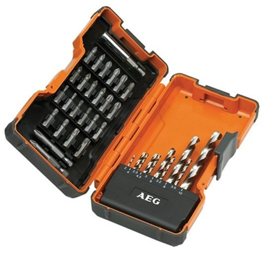 AEG Power Set HSS-G (DIN 338) Metal Drill Bits & Screwdriving Bits