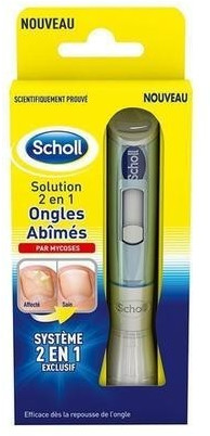 Scholl Solution 2en1 ongles abîmés par mycoses (3,8 ml)