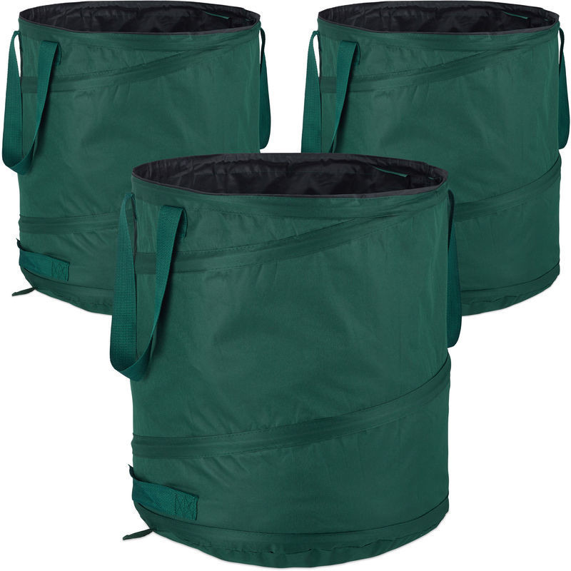 Relaxdays Pop Up Leaf Bags ∅ 46cm 85L (3 pcs)