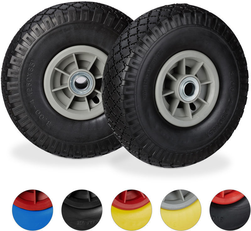 Relaxdays 10026068 2 wheels black/grey