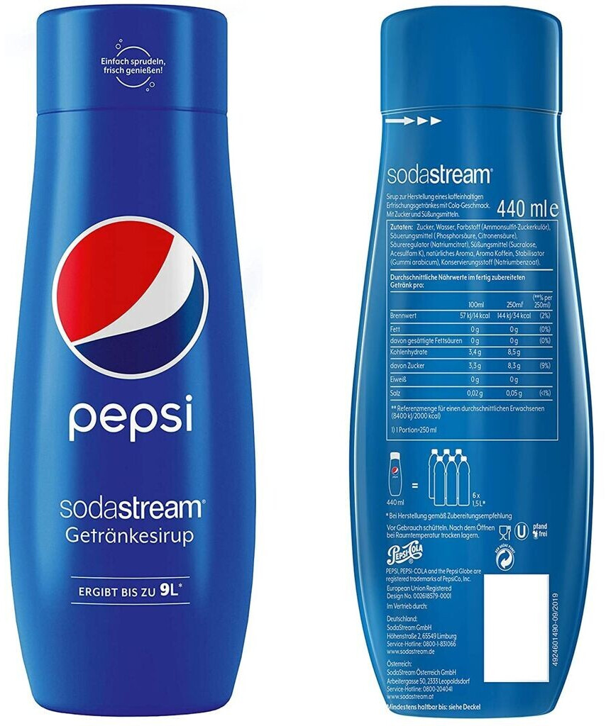 Sirop pour machine à gazéifier Sodastream Concentré Pepsi Max