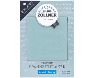 Zöllner blickdichtes Jersey Spannbetttuch Premium 60x120-70x140 Stella blue