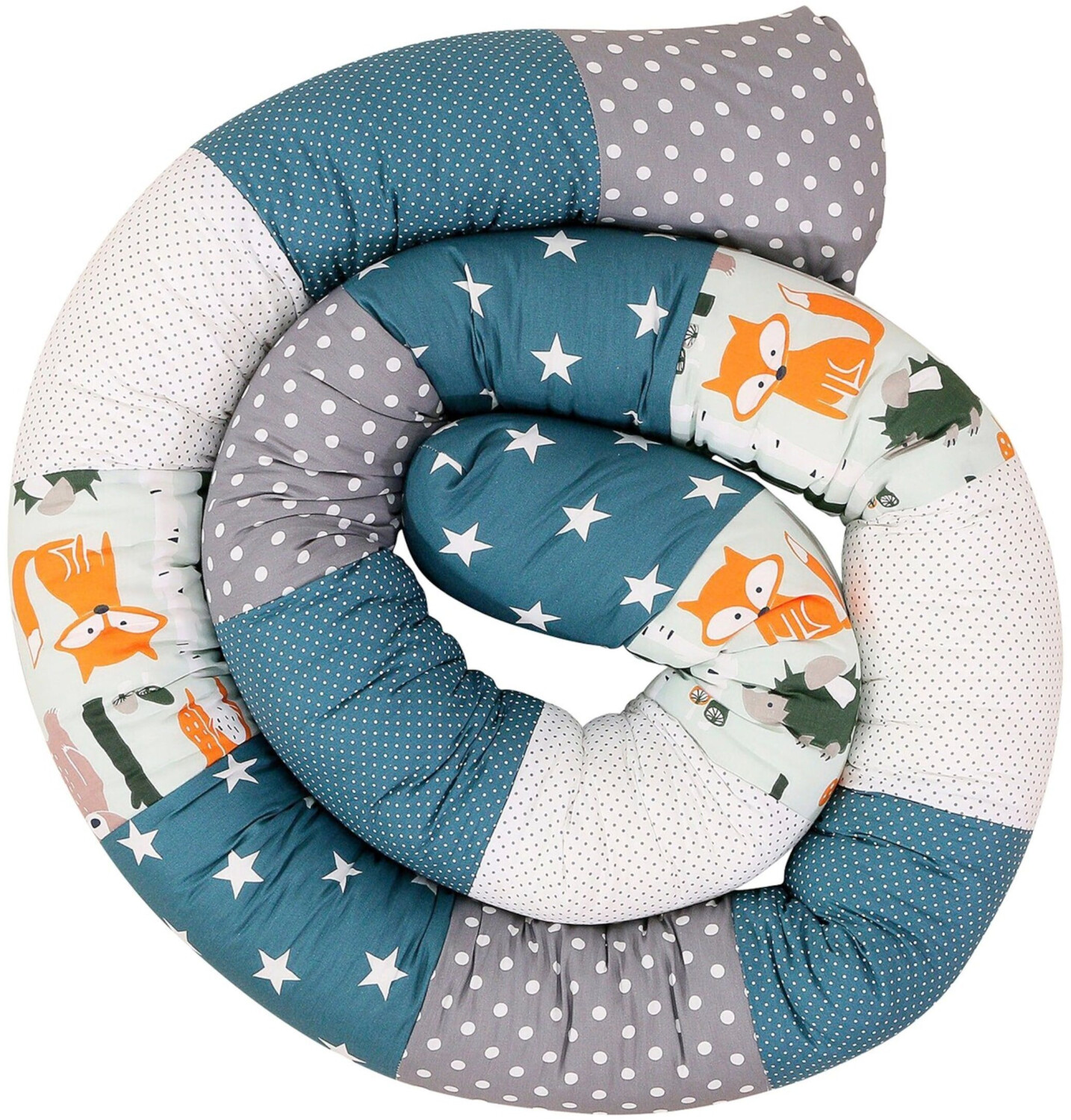 Ullenboom Baby Bed Snake forste animals petrol