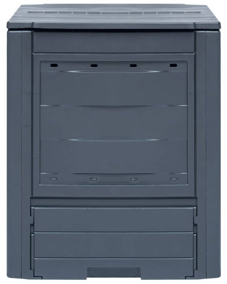 vidaXL vidaXL Garden Composter Grey 780L - side view