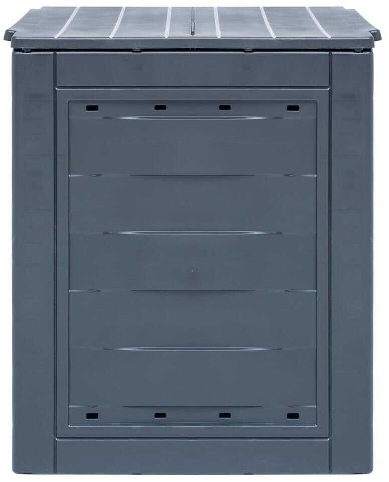 vidaXL vidaXL Garden Composter Grey 780L - back view