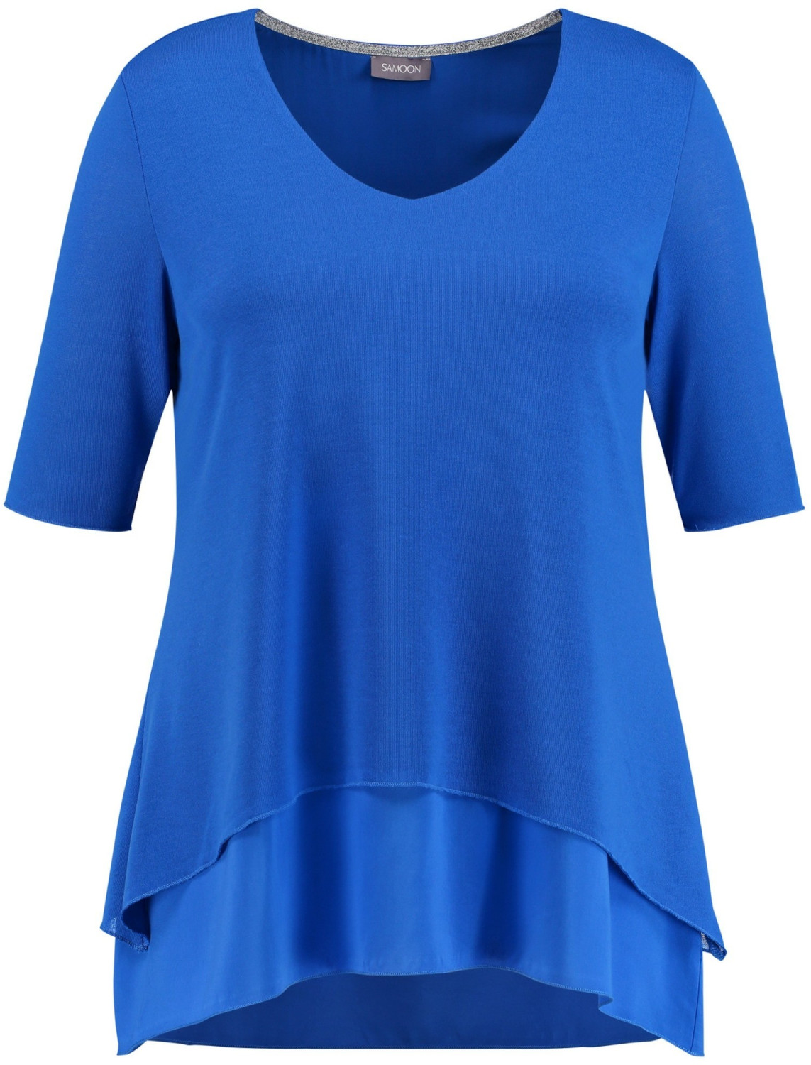 Samoon Ausgestelltes Double-Layer-Shirt blue (14-471400-29141-8140)