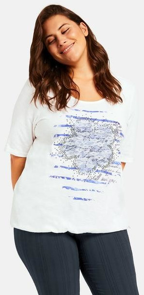 Samoon Legeres Shirt with Front-Print Organic Cotton (14-471210-26052)