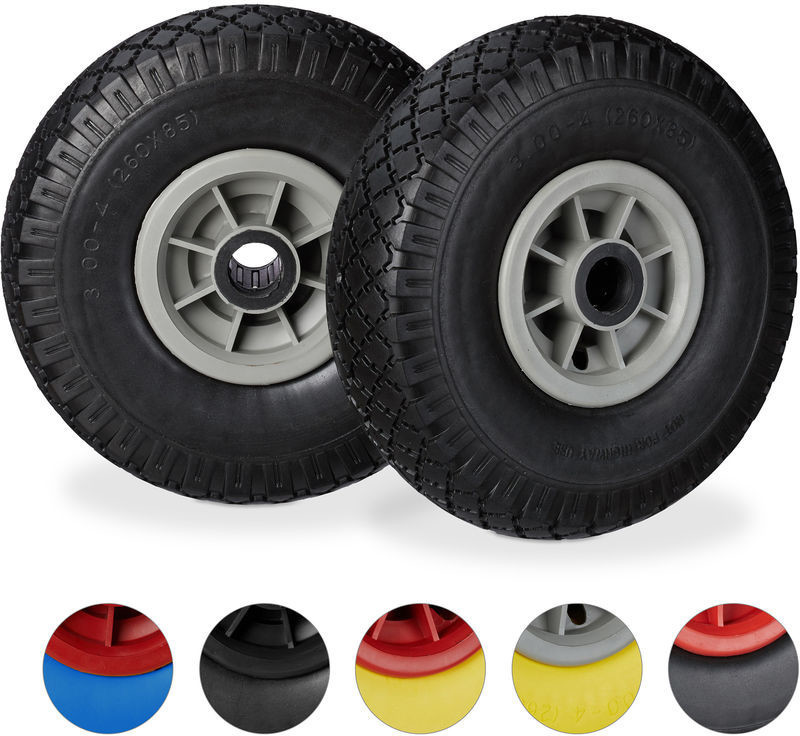 Relaxdays 10026070 2 wheels black/grey