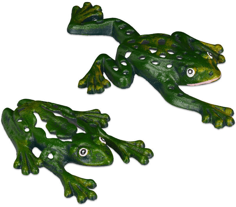 Relaxdays Set Decorative Frogs (2 pcs)