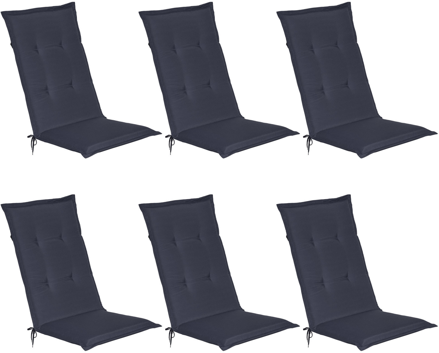 Beautissu Loft Hl 120x50 cm Set of 6 Blue