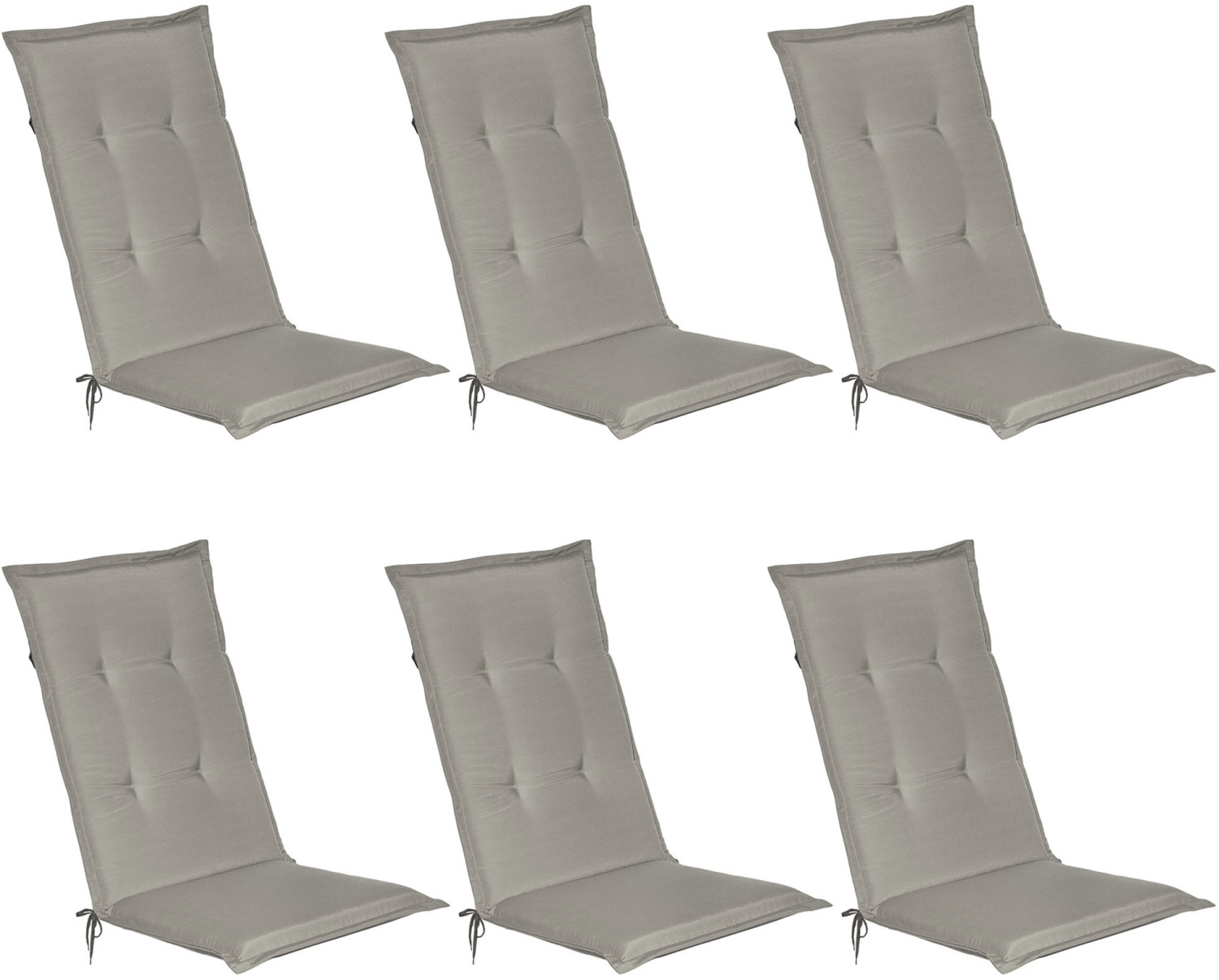 Beautissu Loft Hl 120x50 cm Set of 6 Light Grey