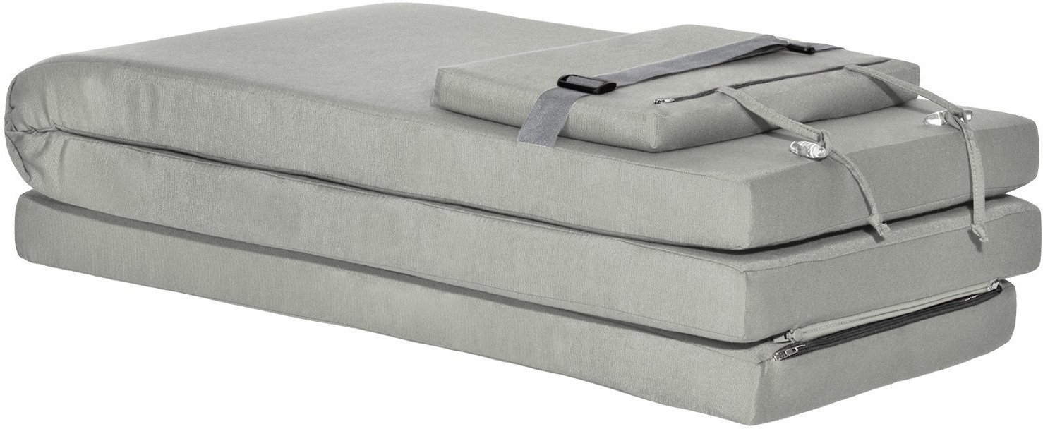 Beautissu LoftLux 175x45 cm for Deck chair Light Grey
