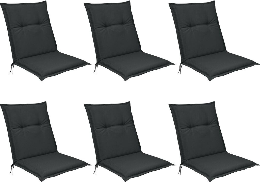 Beautissu Base Nl 100x50 cm Set of 6 Graphite