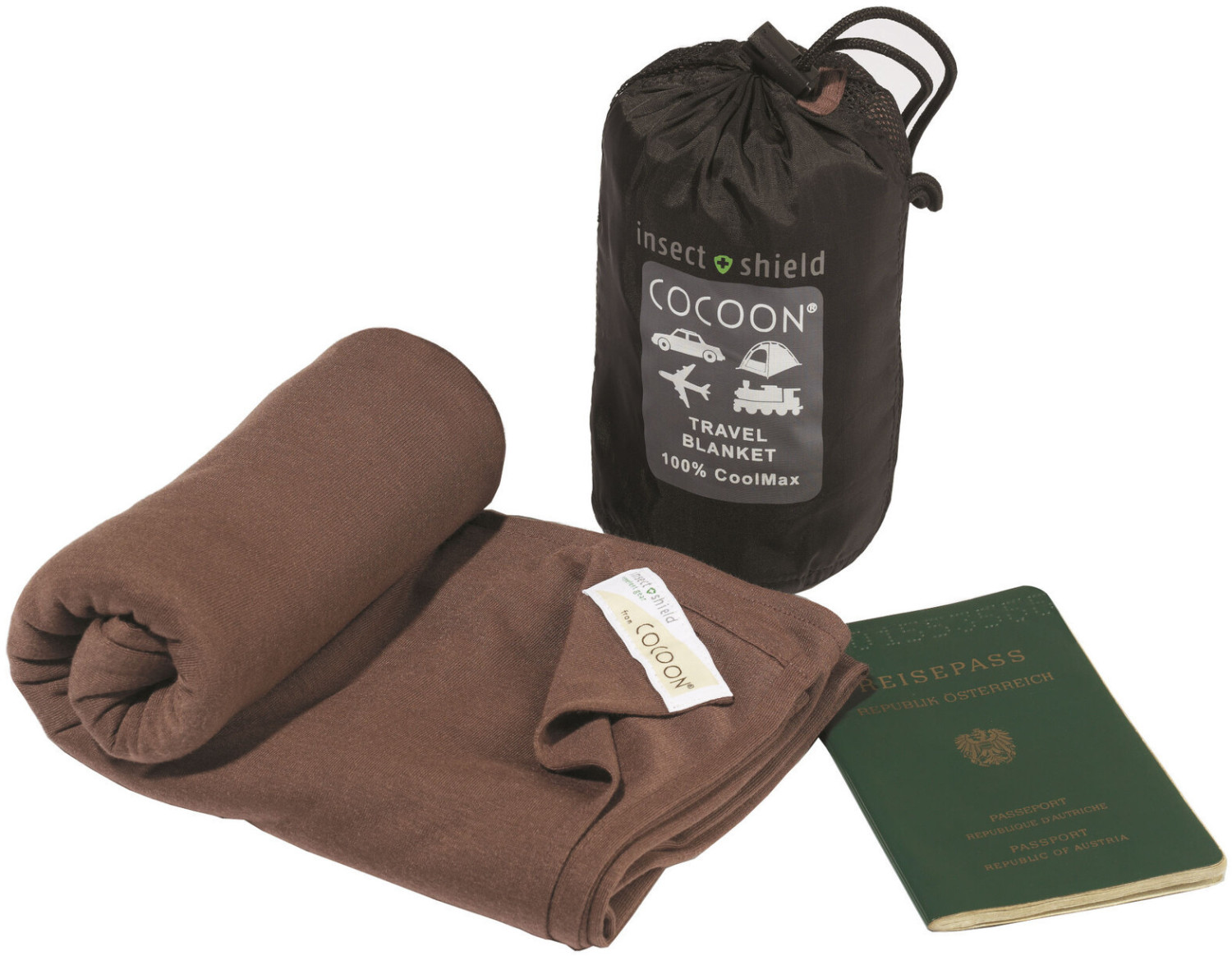 Photos - Sleeping Bag Cocoon Insect Shield Travel Blanket CoolMax kalahari brown 