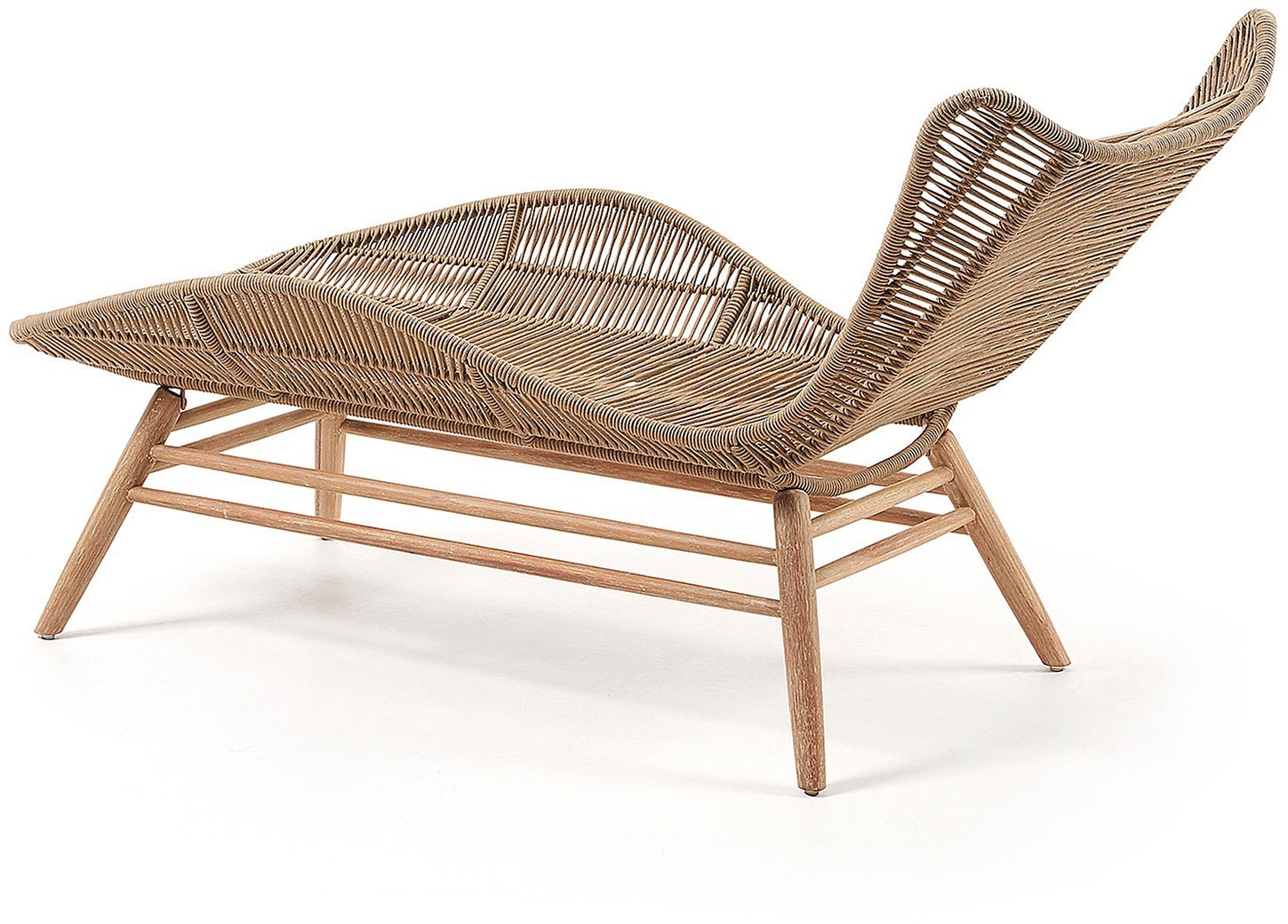 LaForma Kubic Gartenliege 84x169x91cm Eukalyptus/Rope Natur (CC1044J12