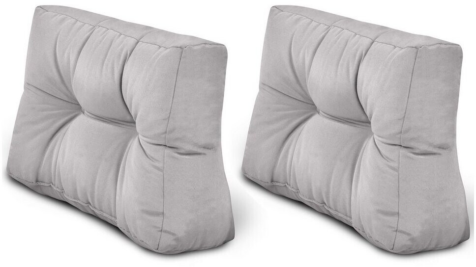 Beautissu ECO Style 2 x 60x40x10/20 cm Grey