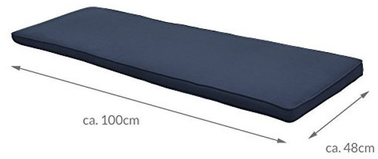 Beautissu Loft Bk 100x48x5 cm Blue