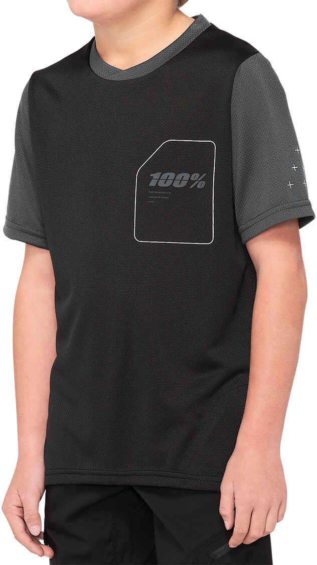 100% Ridecamp Trikot youth black/charcoal