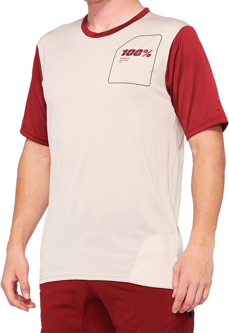 100% Ridecamp Trikot Men stone/brick