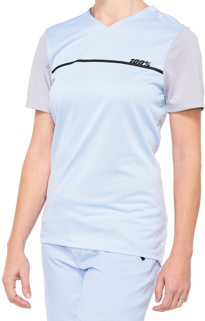 100% Ridecamp Trikot Woman's powder blue/grey