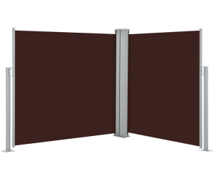 vidaXL Retractable side curtain 100 x 1000 cm brown