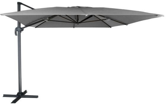 Happy Garden Parasol déporté 3 x 4 m Molokai gris