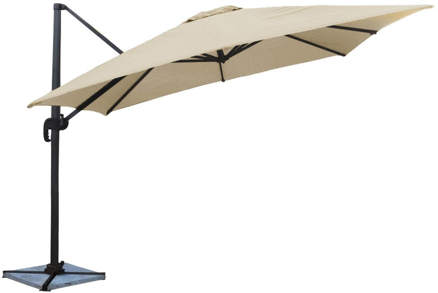 Happy Garden Parasol déporté 3 x 3 m Molokai beige