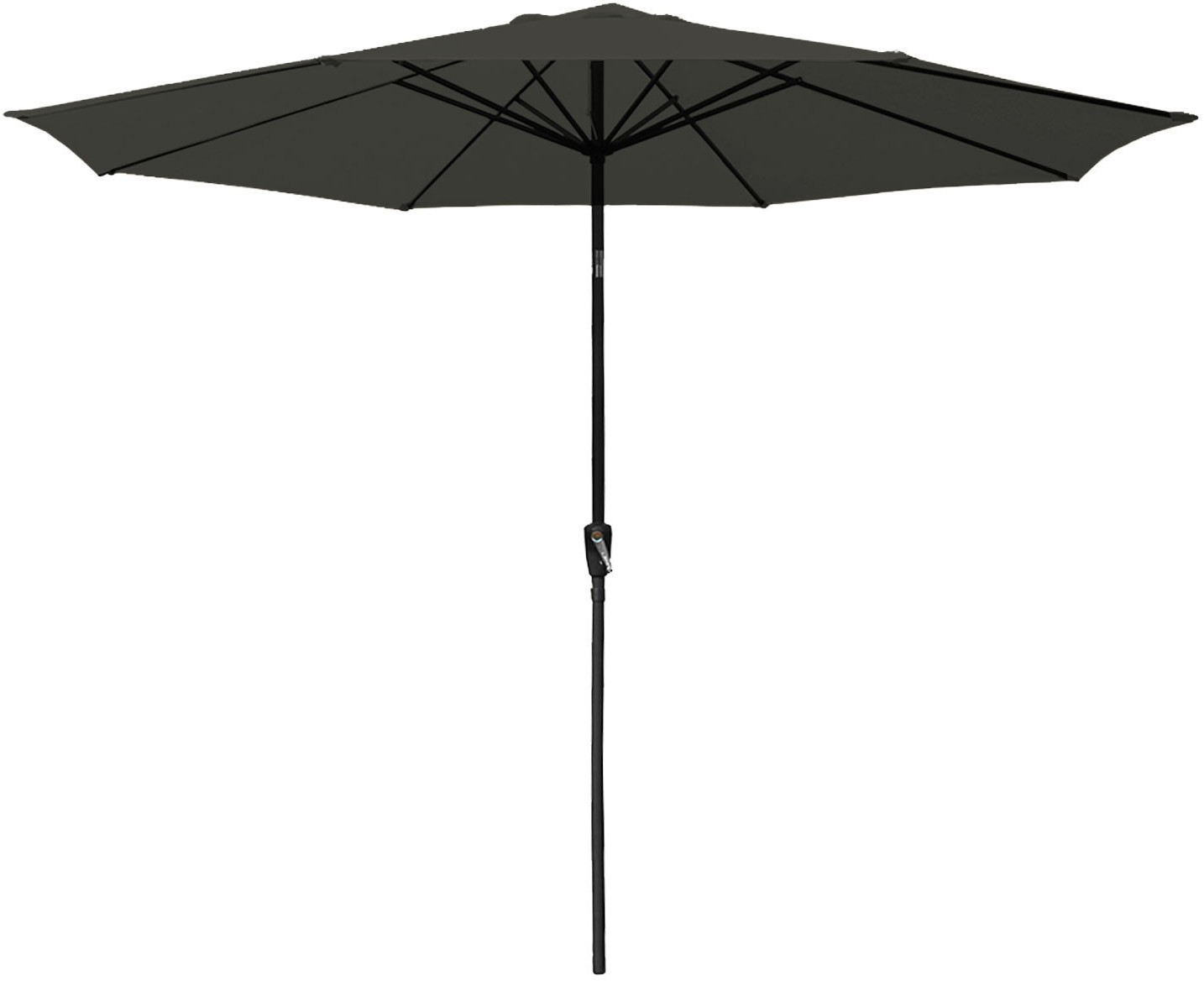 Happy Garden Parasol droit rond 3,3 m Hapuna gris