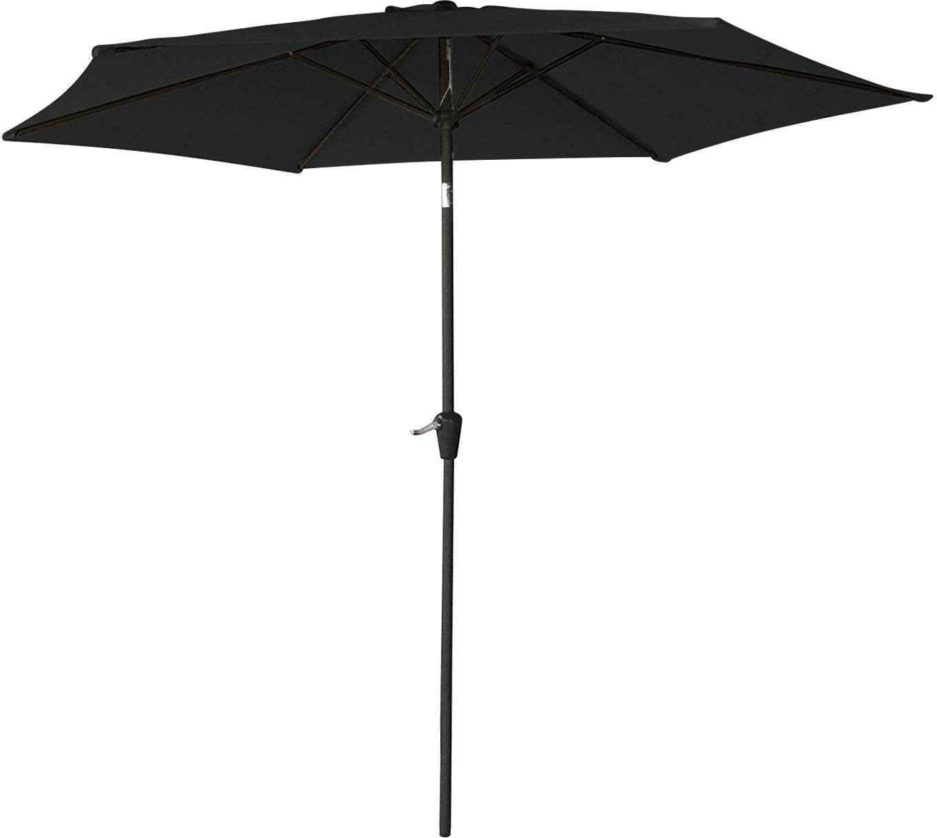 Happy Garden Parasol droit rond 2,7 m Hapuna noir