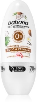 Babaria Coconut & Vanilla antiperspirant deodorant roller (70 ml)
