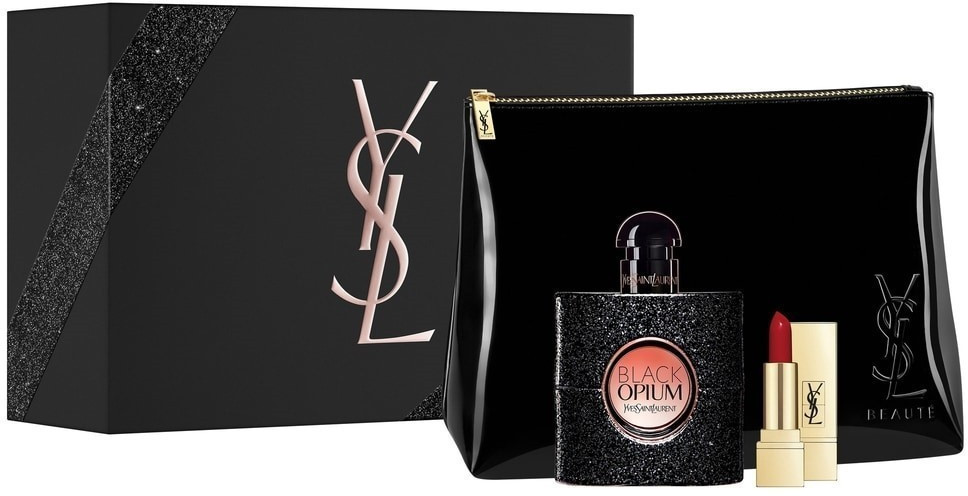 Yves Saint Laurent Black Opium Lipstick Gift Set (3 Units