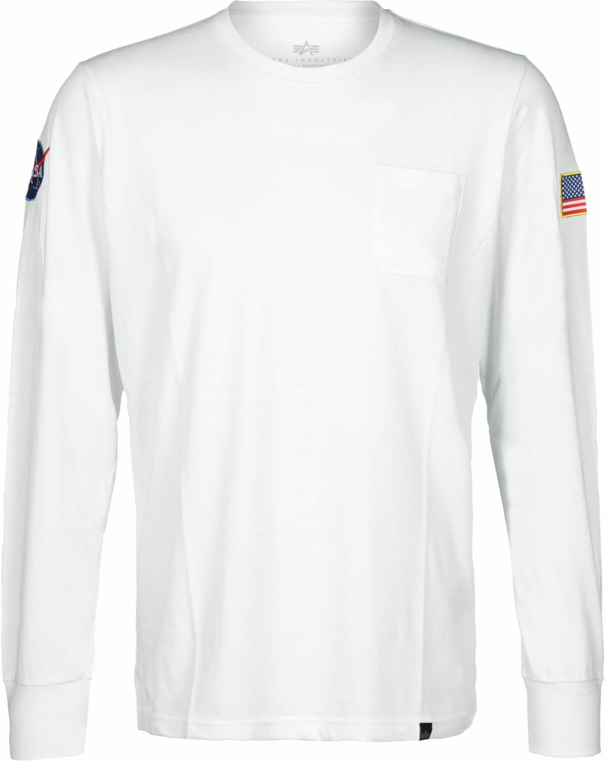 Alpha Industries NASA Longsleeve white (176532-09)