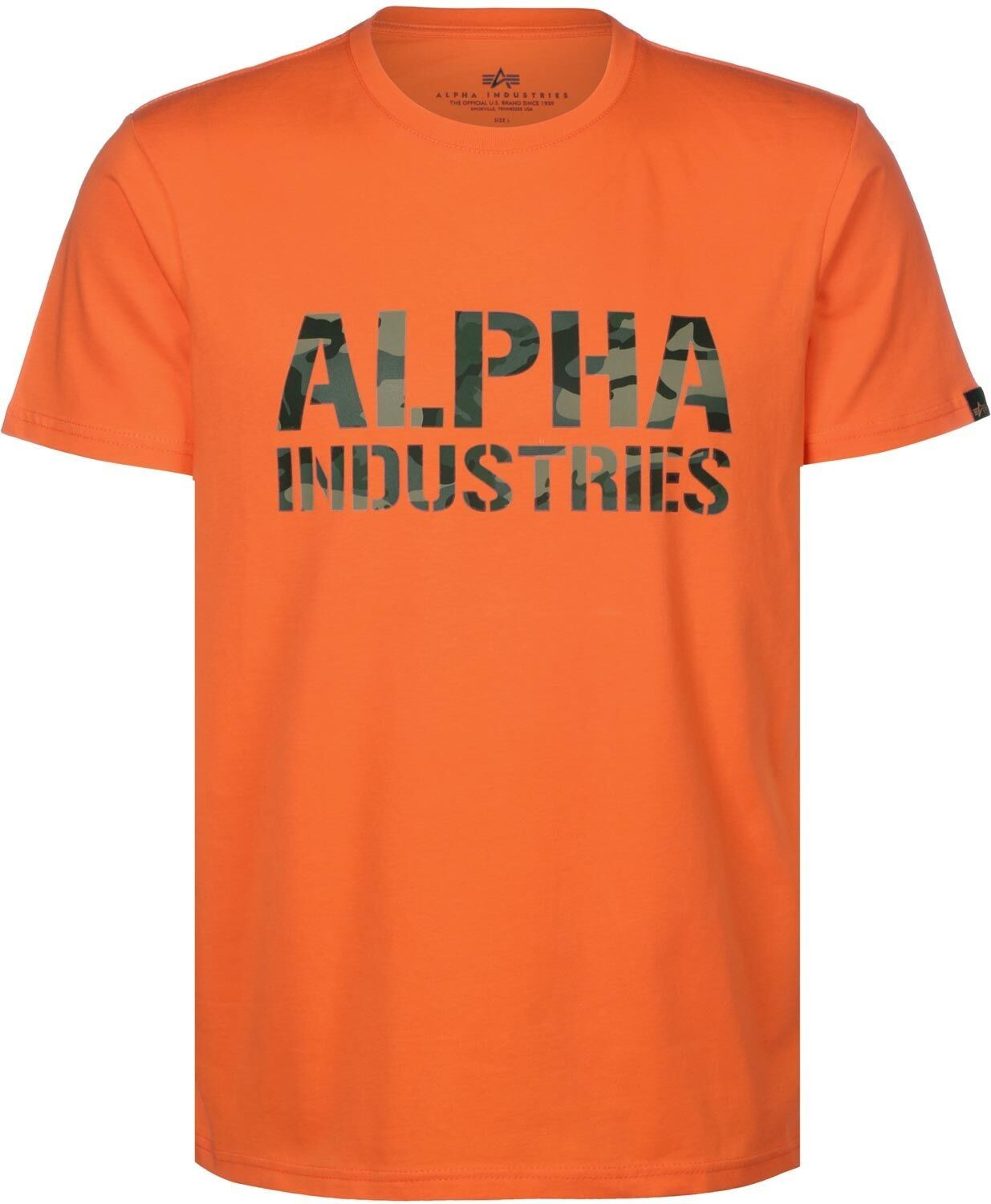 Alpha Industries Camo Print T-Shirt orange (156513-417)