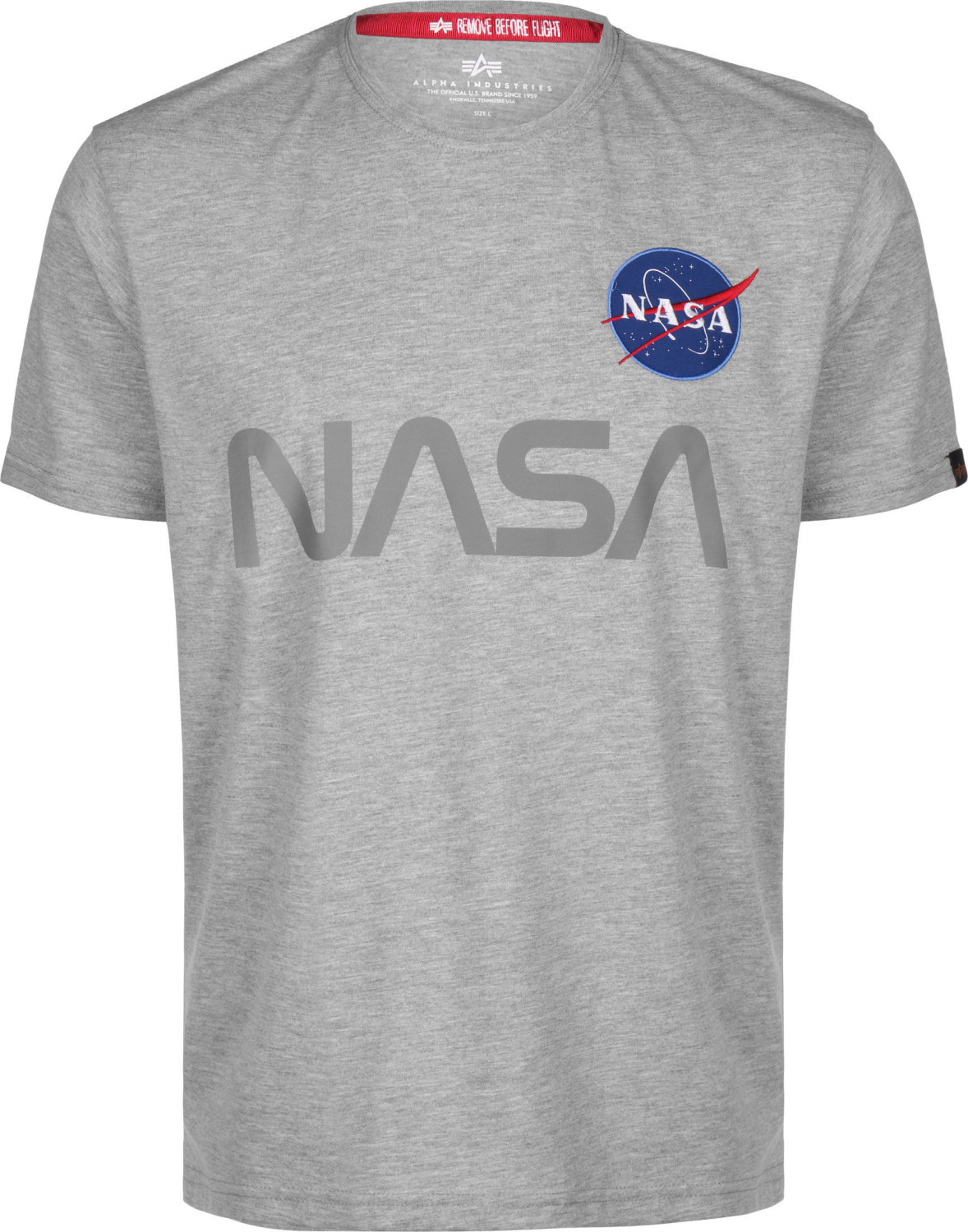 Alpha Industries NASA Reflective T-Shirt gray (178501-17)