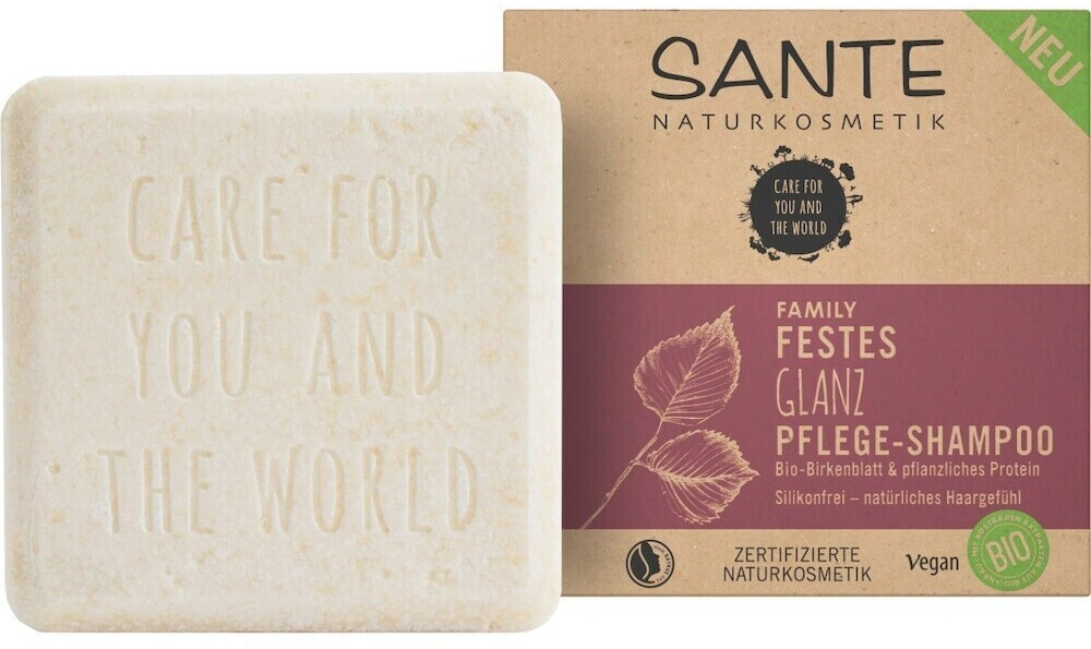 Sante Solid shine care shampoo birch leaf & protein (60 g)