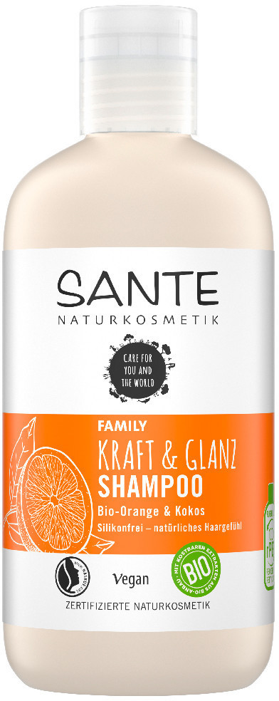 Sante Power & shine organic orange & coconut shampoo (250 ml)