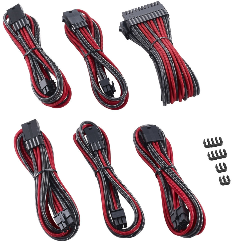 CableMod PRO ModMesh Cable Extension Kit - Carbon/Red