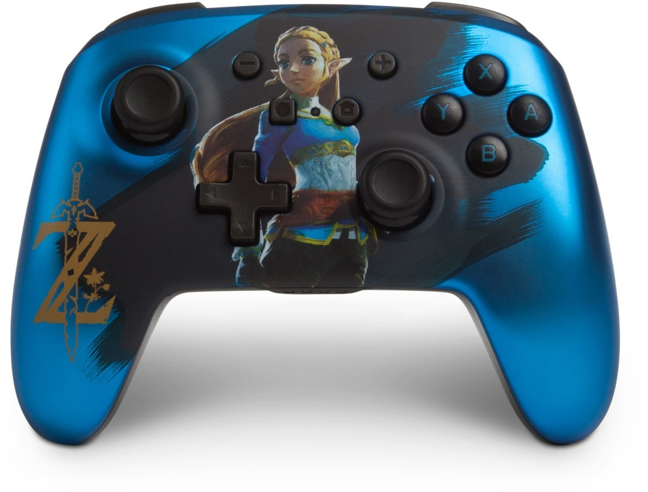 PowerA Nintendo Switch Enhanced Wireless Controller (The Legend of Zelda - Satin Chrome Zelda)