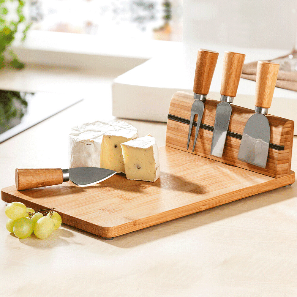 Kesper Cheese Board with Cutlery 30 x 20 cm