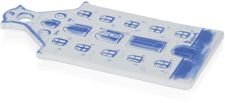 Boska Cheese Board Amsterdam 33 x 16 x 2 cm white/blue