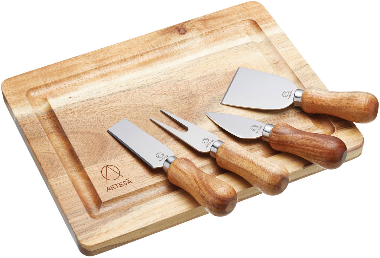 Kitchen Craft Master Class Artesa Cheese Board Set 28 x 18 x 18 cm